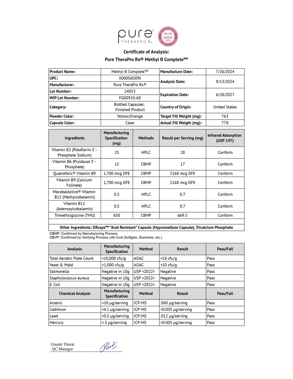 Methyl B Complete™
