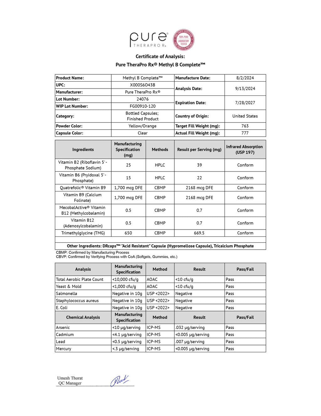 Methyl B Complete™