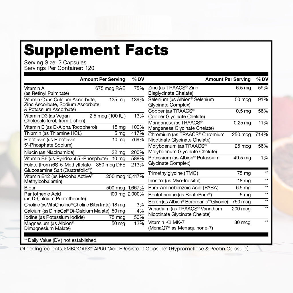 Methyl Multi without Iron