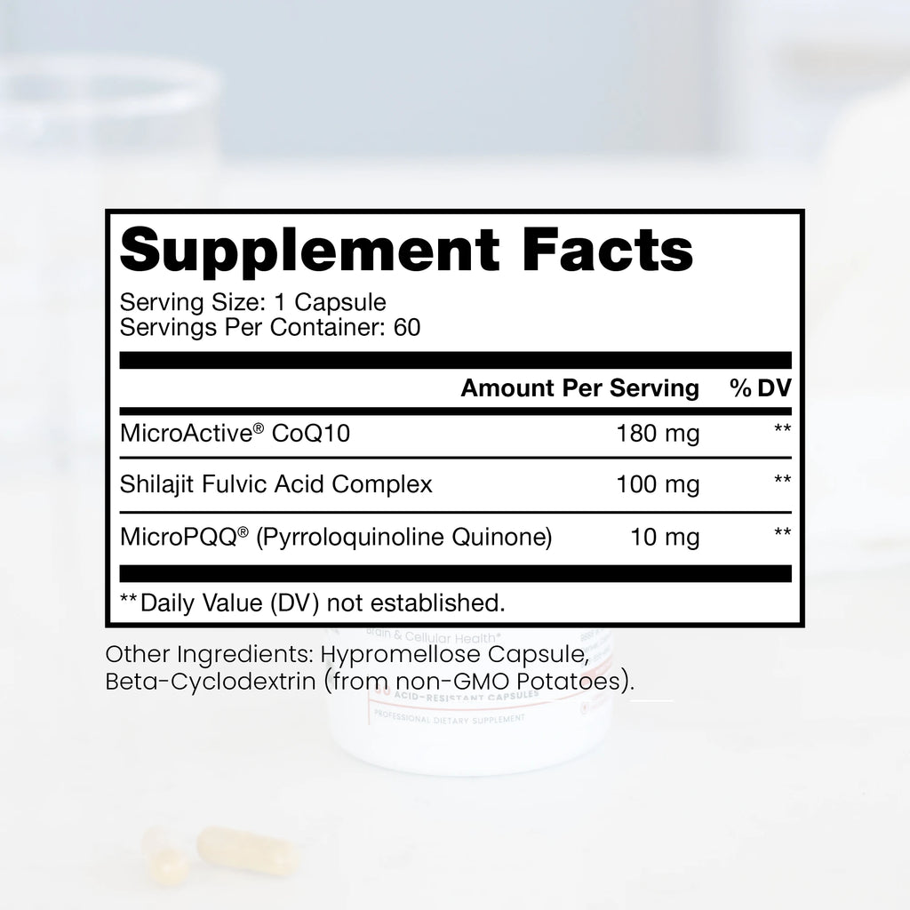 MicroActive CoQ10 with MicroPQQ + Shilajit